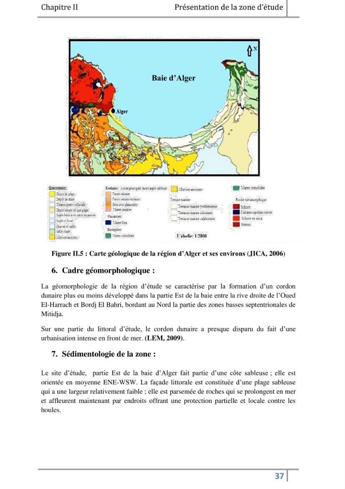 Morphodynamique et modélisation hydro-sédimentaire des plages du littoral centre Algérois « cas de la frange côtière Bordj El Kiffan »: