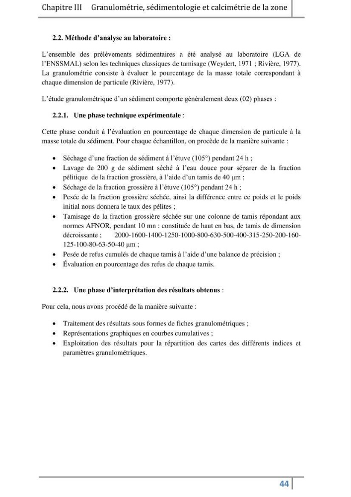 Morphodynamique et modélisation hydro-sédimentaire des plages du littoral centre Algérois « cas de la frange côtière Bordj El Kiffan »: