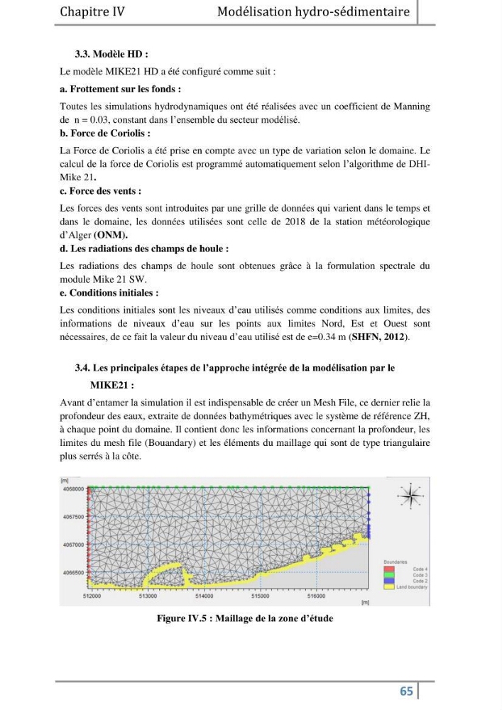 Morphodynamique et modélisation hydro-sédimentaire des plages du littoral centre Algérois « cas de la frange côtière Bordj El Kiffan »: