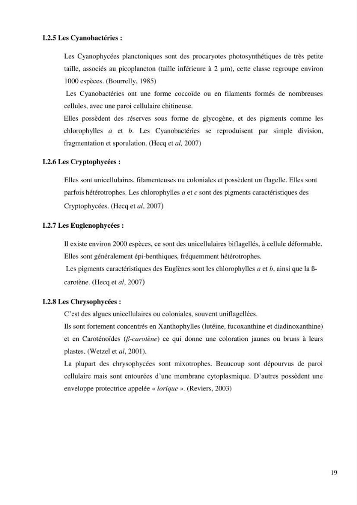 Dynamique et diversité du peuplement phytoplanctonique de la baie de Bou-Ismail.