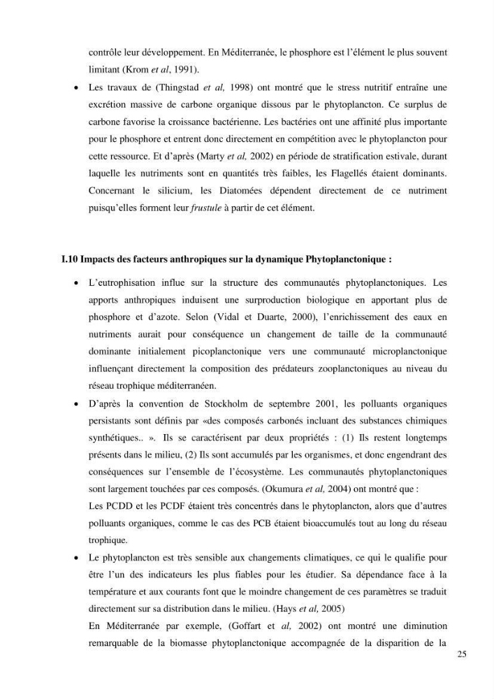 Dynamique et diversité du peuplement phytoplanctonique de la baie de Bou-Ismail.