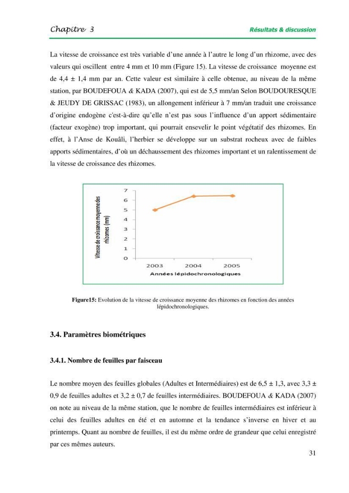 Mise en place du balisage au niveau de la limite inférieure de l\'herbier à Posidonia oceanica (L) delile de l\'anse de kouâli