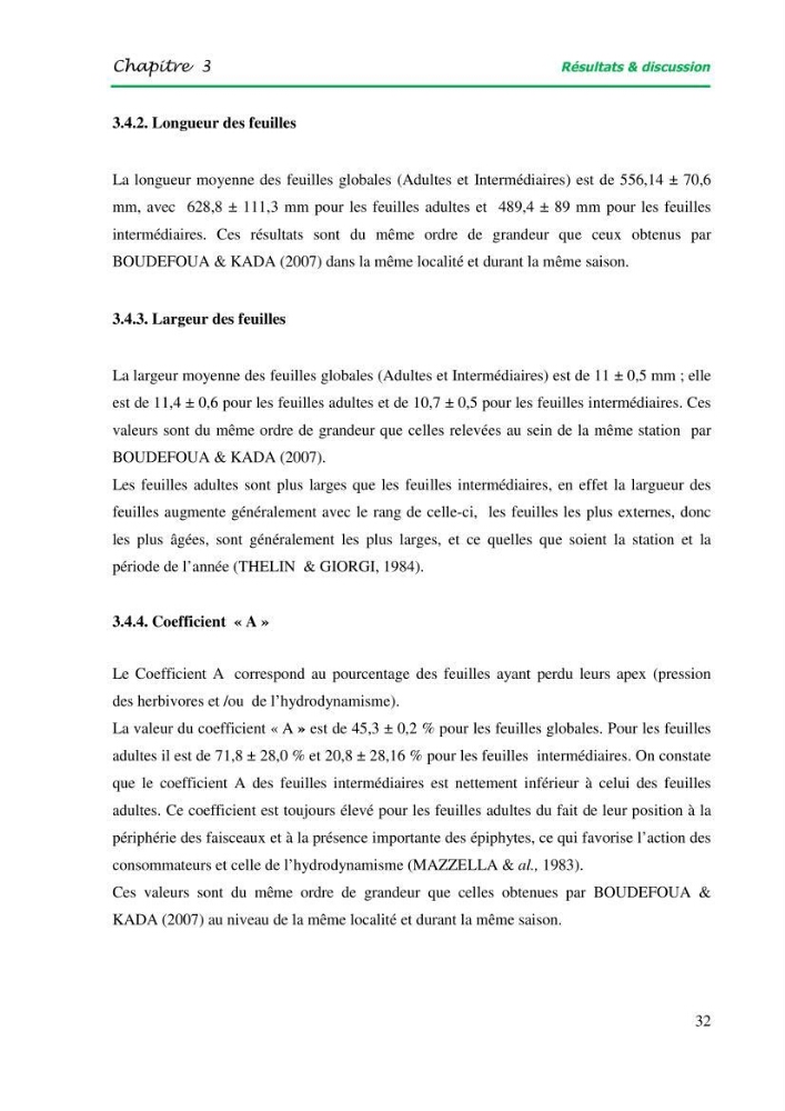 Mise en place du balisage au niveau de la limite inférieure de l\'herbier à Posidonia oceanica (L) delile de l\'anse de kouâli