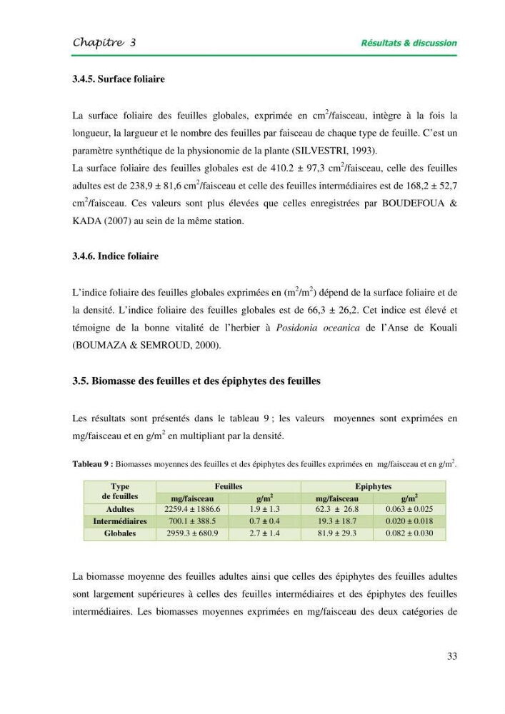 Mise en place du balisage au niveau de la limite inférieure de l\'herbier à Posidonia oceanica (L) delile de l\'anse de kouâli