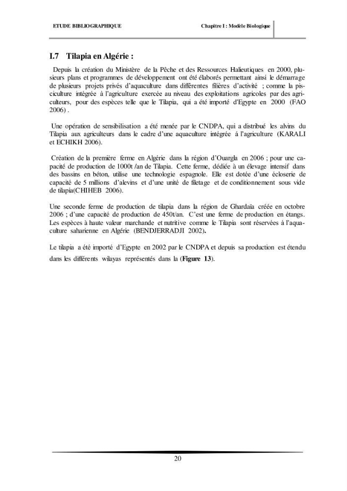 Essais d’élevage de Tilapia Nilotica en système biofloc : Effet sur la croissance, la reproduction et les paramètres du milieu