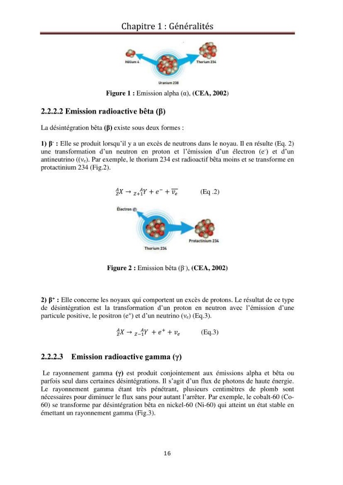 Détermination de la pollution radioactive dans les sédiments marins de la baie d\'Alger