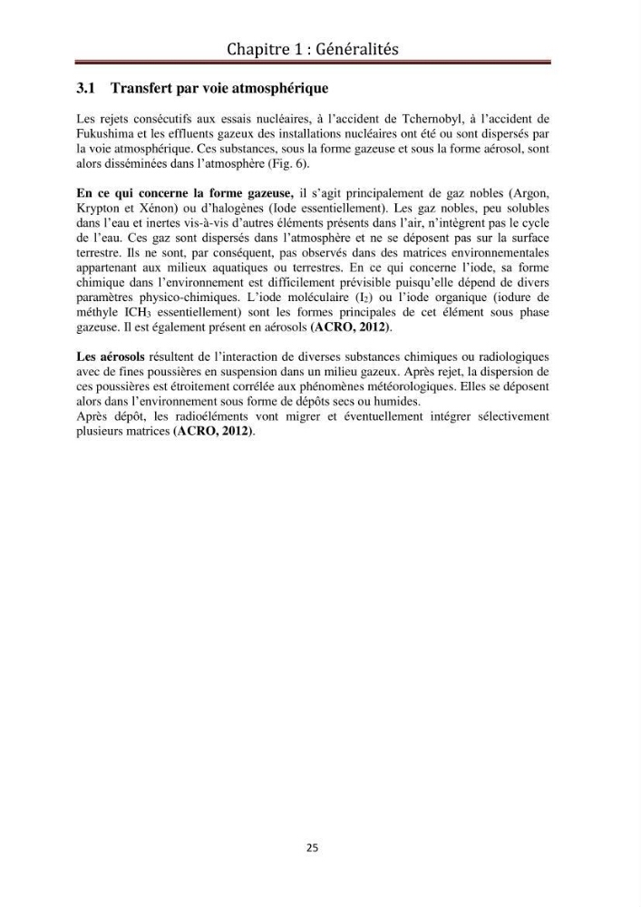 Détermination de la pollution radioactive dans les sédiments marins de la baie d\'Alger