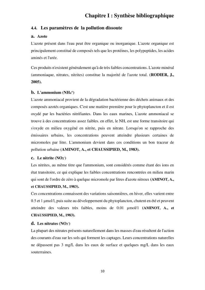 Efficacité des traitements des effluents urbains au niveau de la station d’épuration de Beni Messous