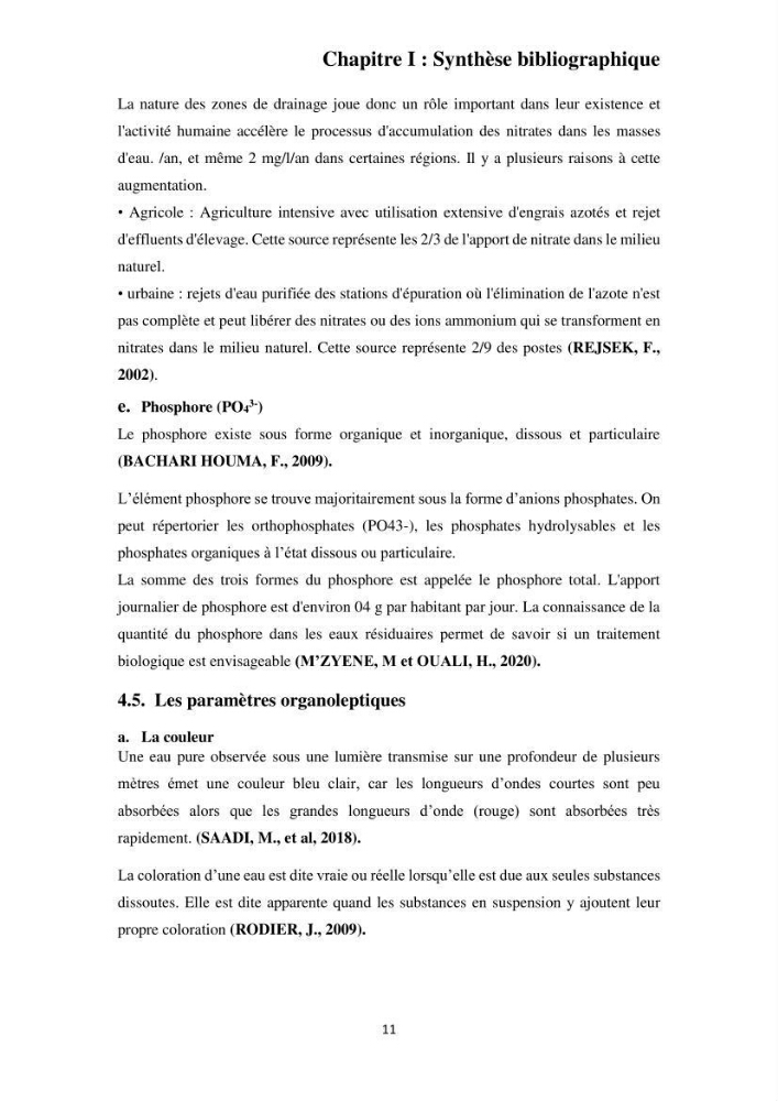 Efficacité des traitements des effluents urbains au niveau de la station d’épuration de Beni Messous
