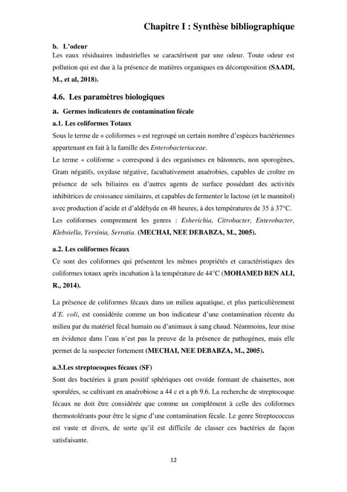 Efficacité des traitements des effluents urbains au niveau de la station d’épuration de Beni Messous