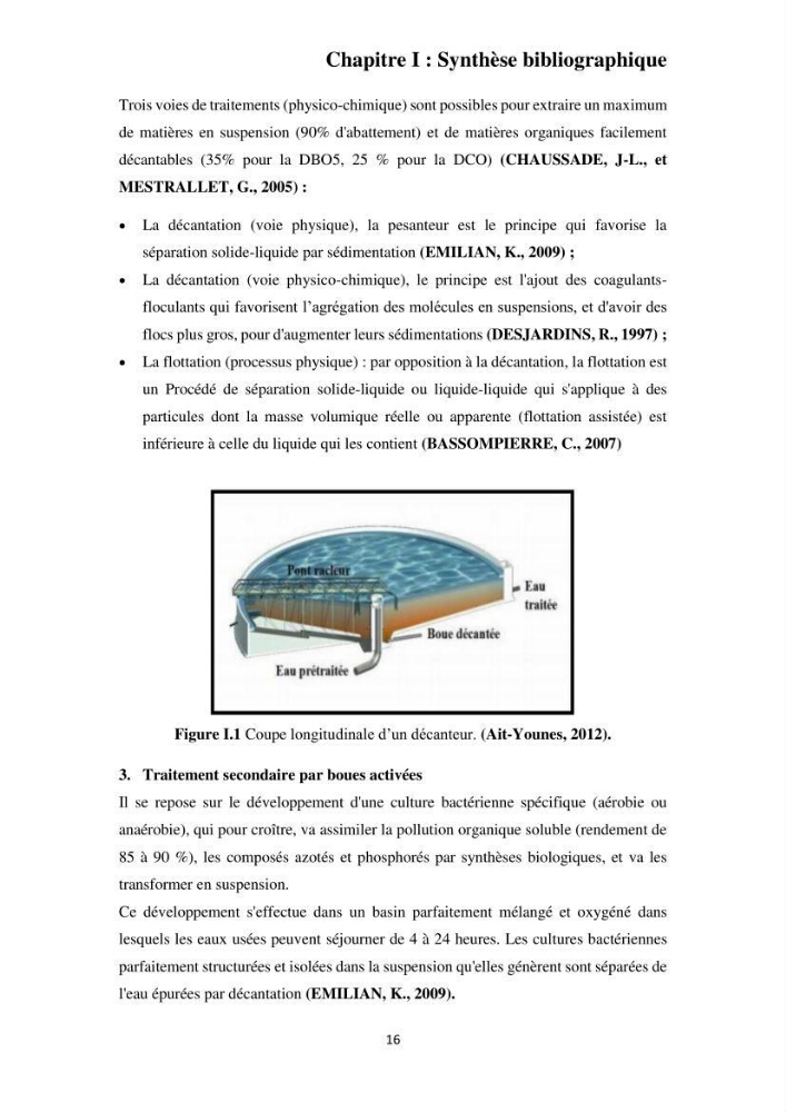 Efficacité des traitements des effluents urbains au niveau de la station d’épuration de Beni Messous