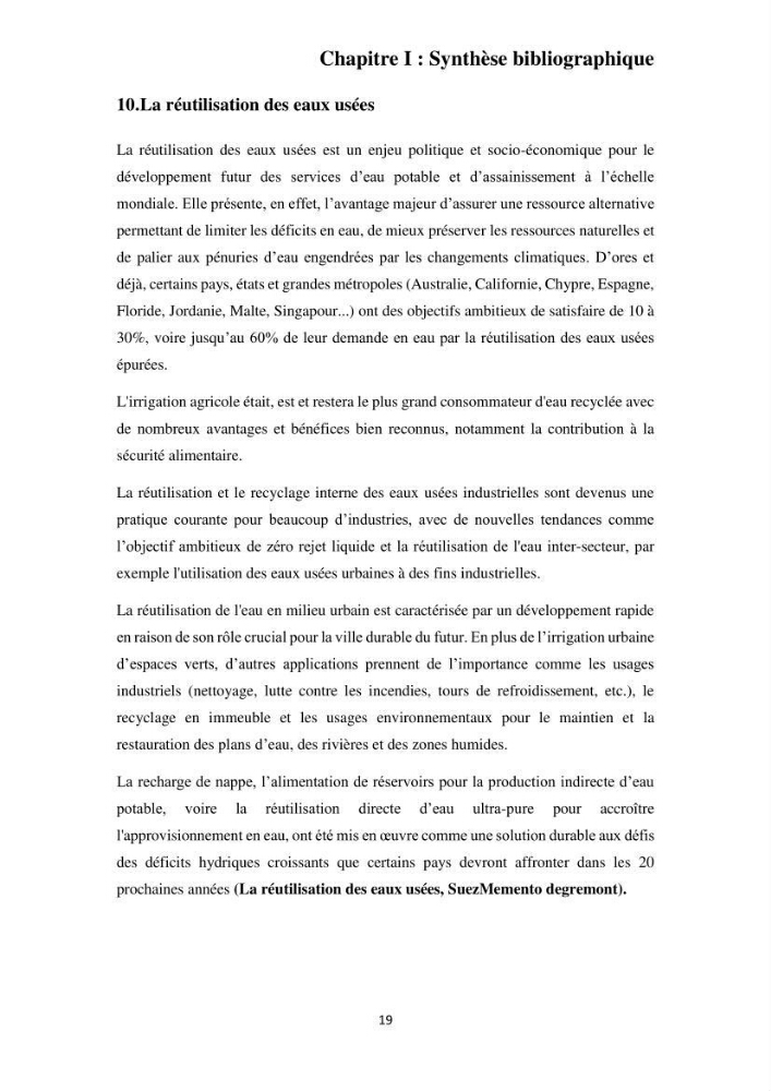 Efficacité des traitements des effluents urbains au niveau de la station d’épuration de Beni Messous