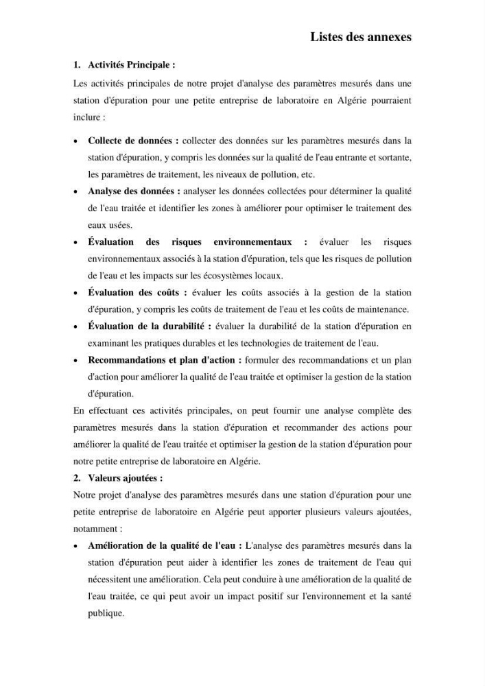 Efficacité des traitements des effluents urbains au niveau de la station d’épuration de Beni Messous