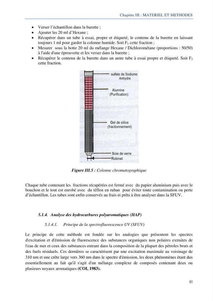 Diagnostic de contamination des eaux du littoral Agerois par les Hydrocarbures: