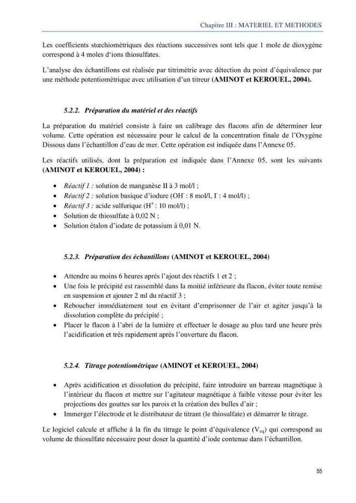 Diagnostic de contamination des eaux du littoral Agerois par les Hydrocarbures: