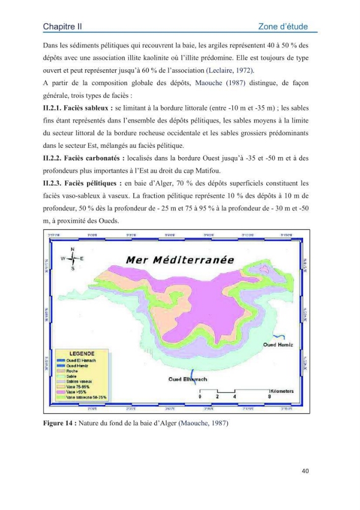 Contamination des sédiments marins de la côte Algéroise par les métaux traces: influence de la texture granulométrique et de la nature minéralogique