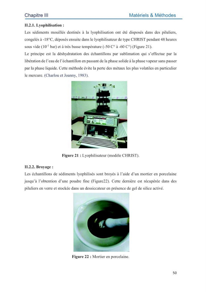 Contamination des sédiments marins de la côte Algéroise par les métaux traces: influence de la texture granulométrique et de la nature minéralogique