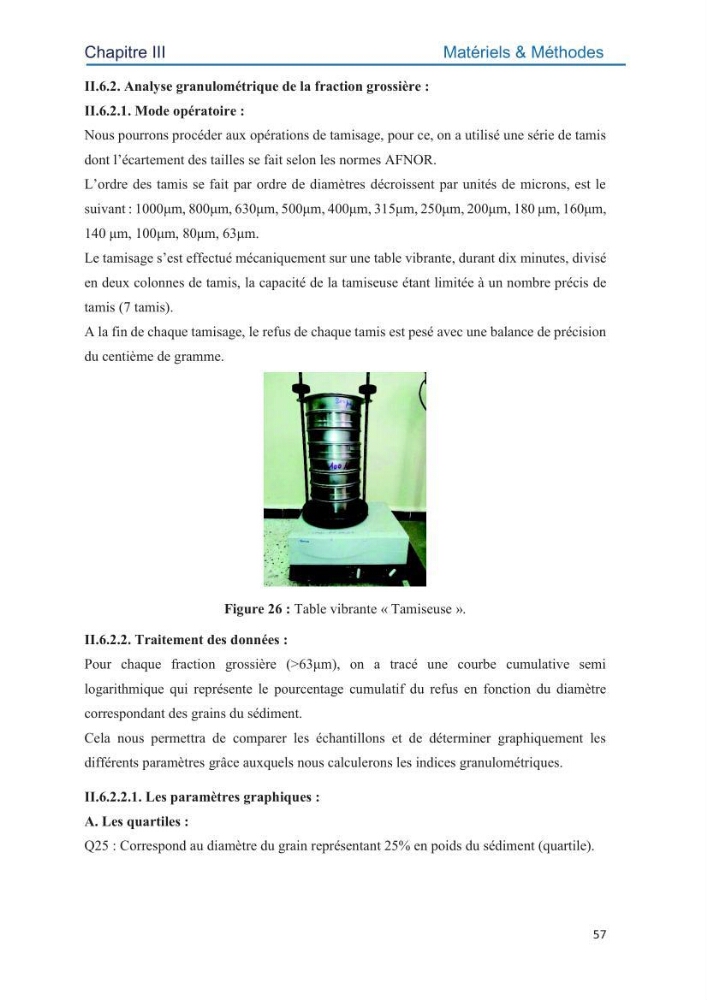 Contamination des sédiments marins de la côte Algéroise par les métaux traces: influence de la texture granulométrique et de la nature minéralogique