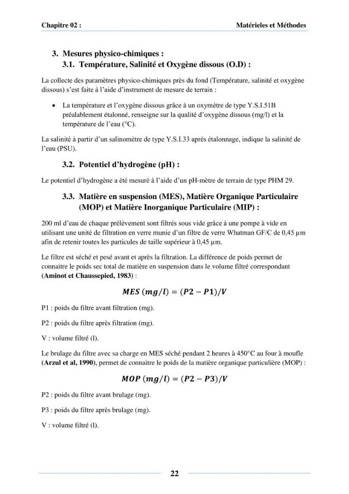 Dynamique des peuplements du Lac Mellah: conditions environnementales