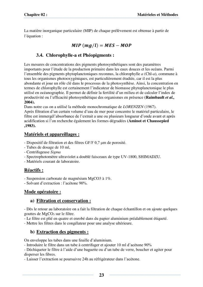 Dynamique des peuplements du Lac Mellah: conditions environnementales