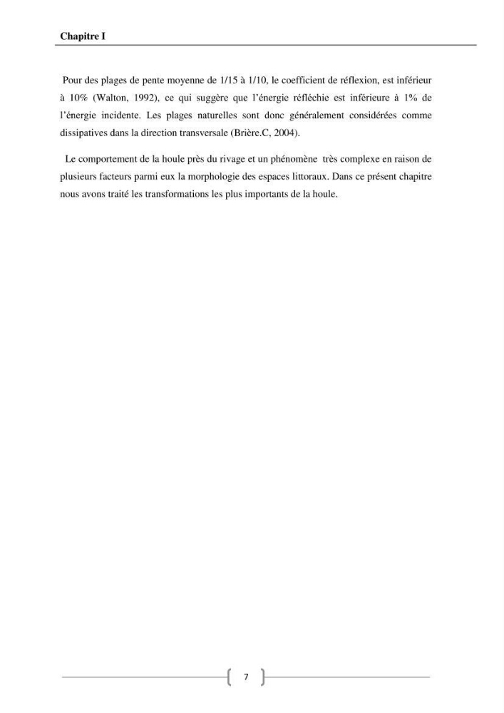 Contribution à l\'étude de l\'influence du transit sédimentaire sur le profil d\'équilibre d\'une plage (la plage de club des pins)