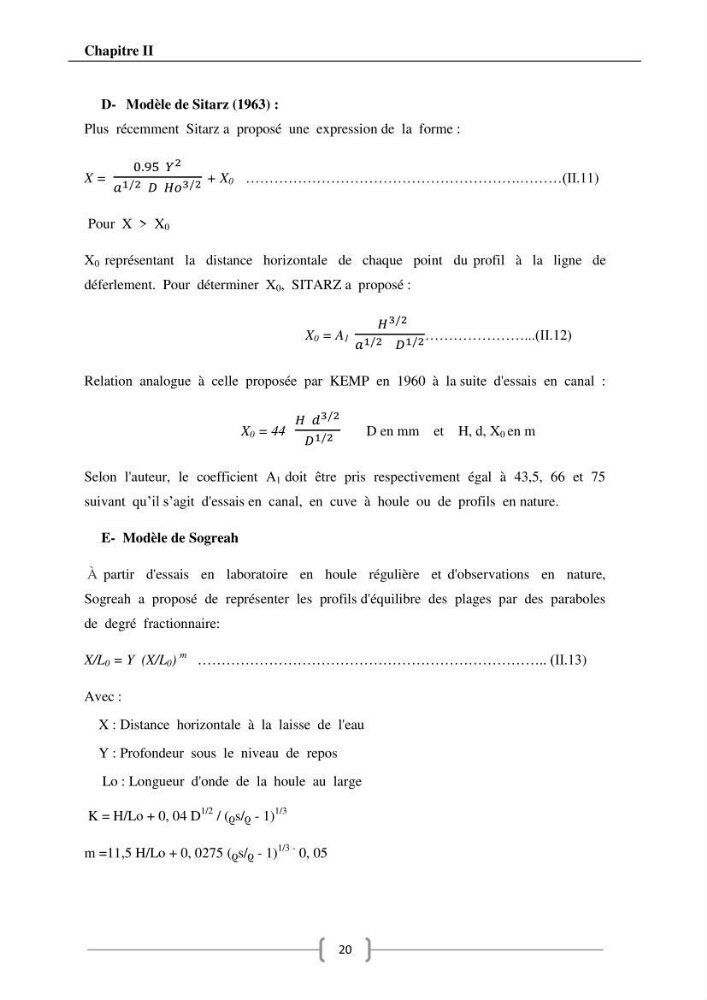 Contribution à l\'étude de l\'influence du transit sédimentaire sur le profil d\'équilibre d\'une plage (la plage de club des pins)