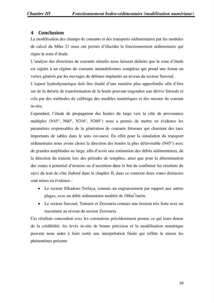 Etude et évaluation de l\'état de la vulnérabilité du système côtier de la zone Est-Algéroise
