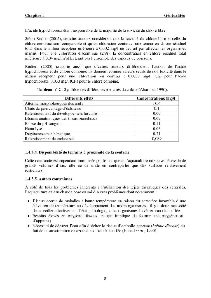 Caractérisation physico-chimique et bactériologique des eaux de la ferme d\'élevage de poissons marins ONDPA Cap Djinet (Wilaya de Boumerdes):