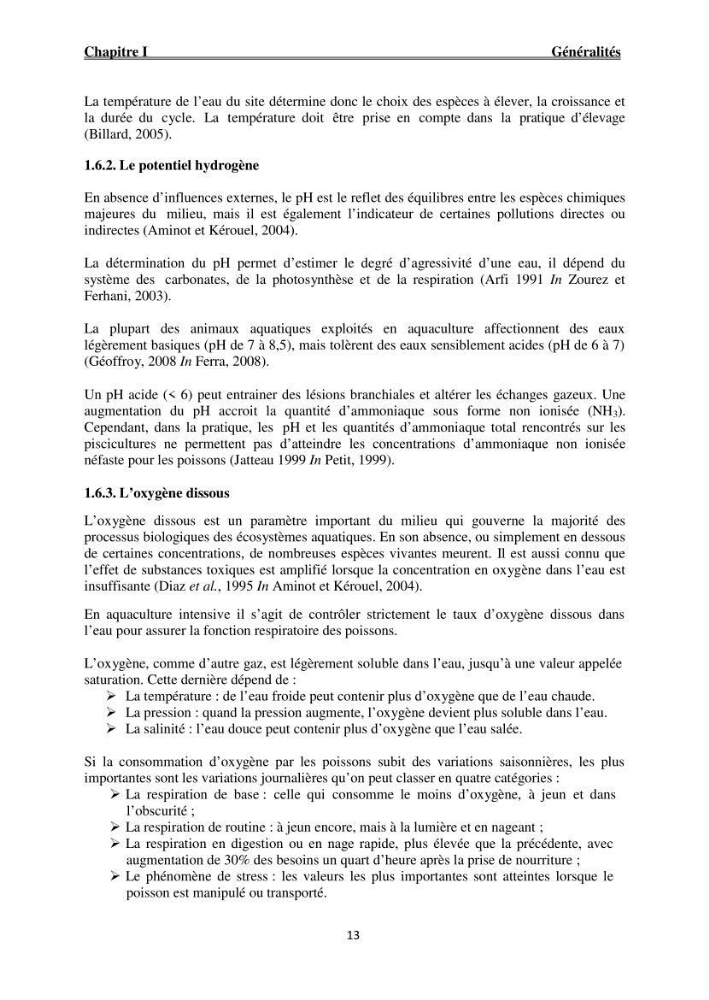 Caractérisation physico-chimique et bactériologique des eaux de la ferme d\'élevage de poissons marins ONDPA Cap Djinet (Wilaya de Boumerdes):