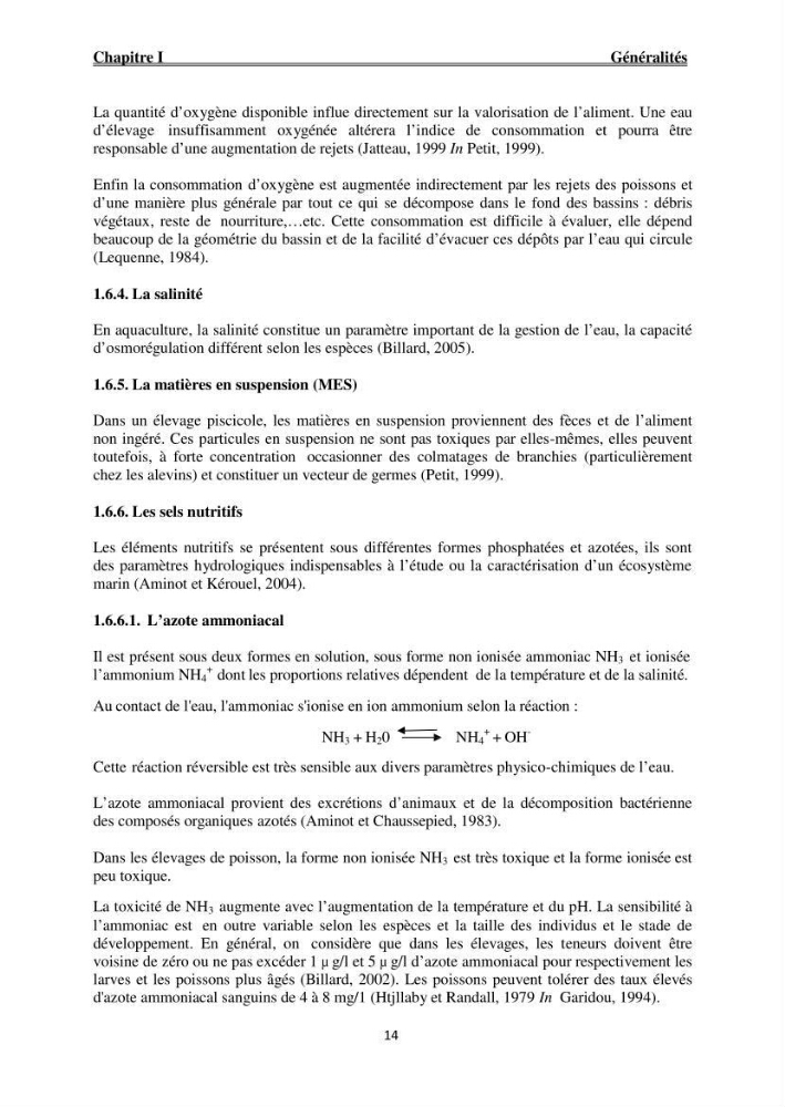 Caractérisation physico-chimique et bactériologique des eaux de la ferme d\'élevage de poissons marins ONDPA Cap Djinet (Wilaya de Boumerdes):