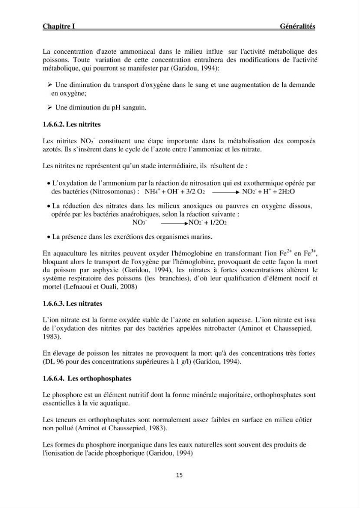 Caractérisation physico-chimique et bactériologique des eaux de la ferme d\'élevage de poissons marins ONDPA Cap Djinet (Wilaya de Boumerdes):