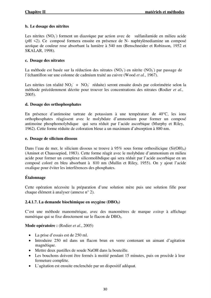 Caractérisation physico-chimique et bactériologique des eaux de la ferme d\'élevage de poissons marins ONDPA Cap Djinet (Wilaya de Boumerdes):