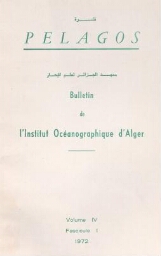 Pélagos: bulletin de l'institut océanographiqued'Alger