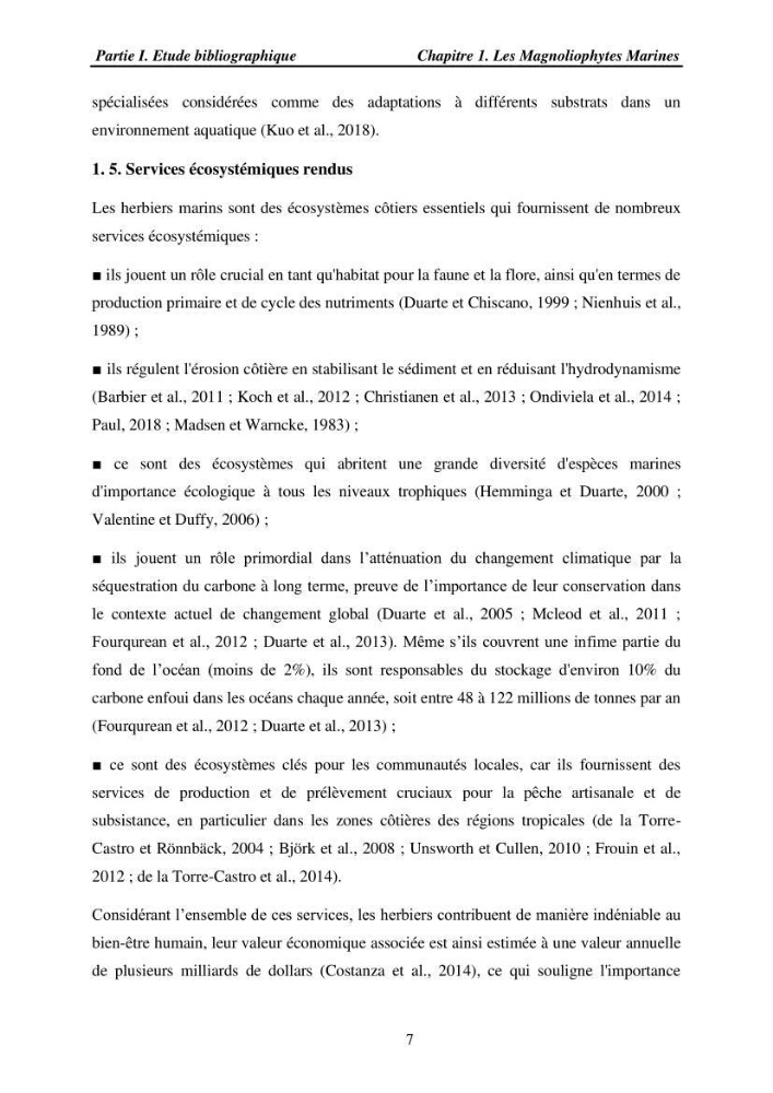 Etude des caractéristiques structurelles de Cymodocea nodosa (Ucria) Ascherson (1870) dans la baie de Bou Ismaïl