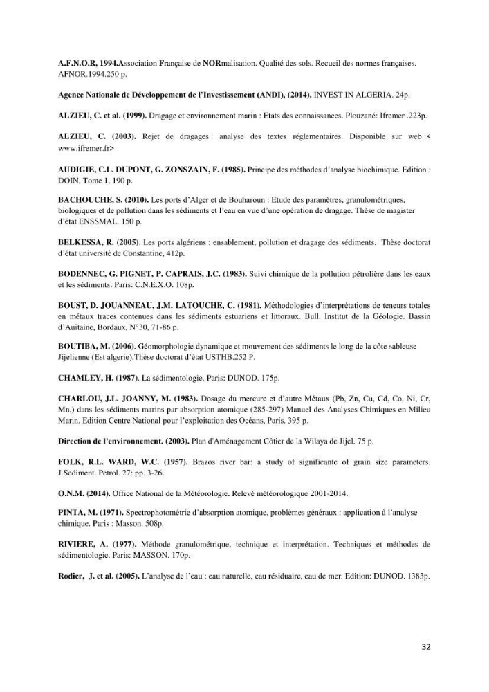 Ensablement et pollution par les métaux lourds des sédiments du port de Djen Djen