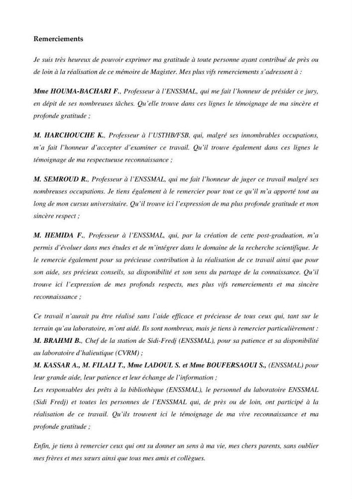 La famille des congridae ( Ostéichtyens, Anguilliformes) dans le bassin algérien: systématique, écologie et exploitation de Conger conger