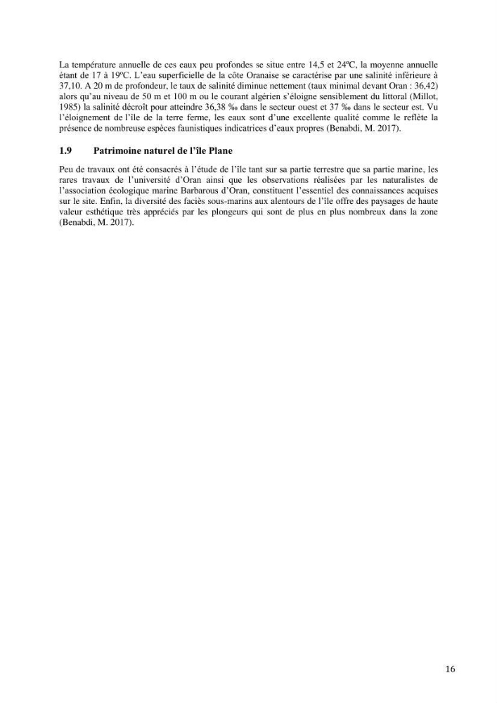 Inventaire et organisation des données et métadonnées de la diversité biologique faunistique marine en Algérie.: