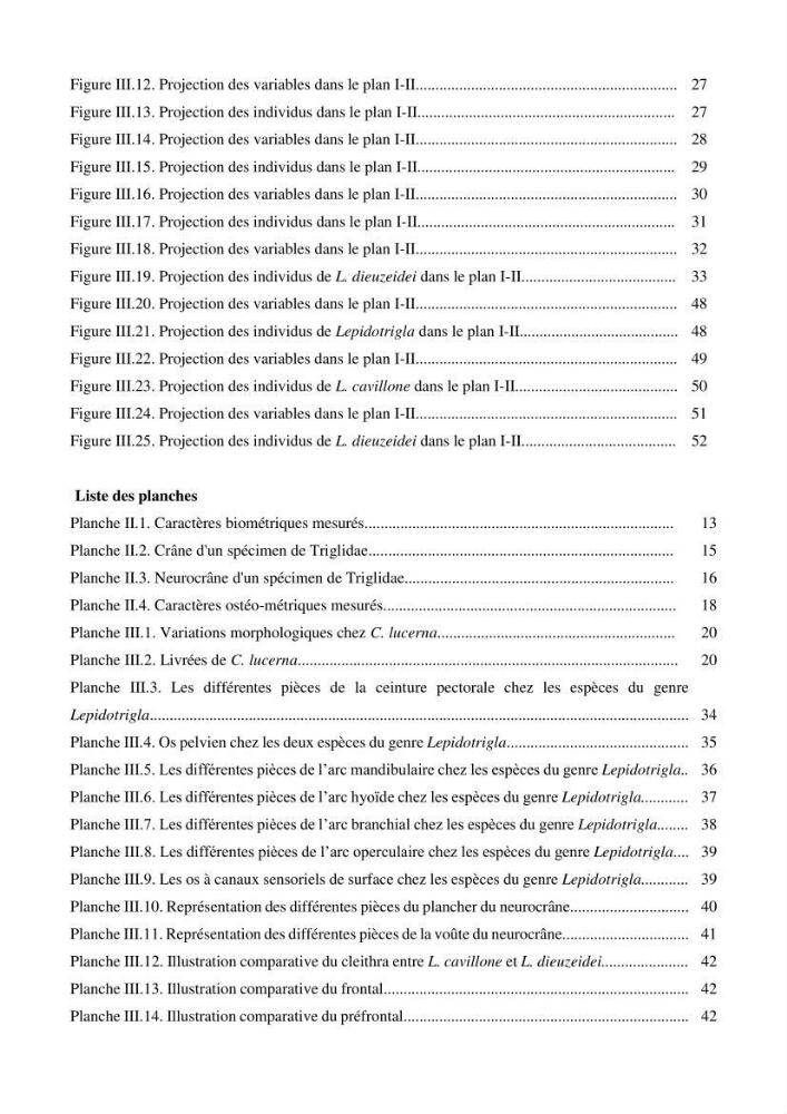 Contribution à l’étude de la systématique de la famille des Triglidae (Ostéichtyens, Actinoptérygiens) du bassin algérien