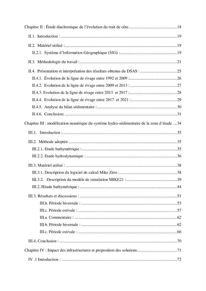 Etude d\'impact des infrastructures portuaires sur le processus hydro-sédimentaire: cas du port de pêche de Sidna Youchaa.W.de Tlemcen