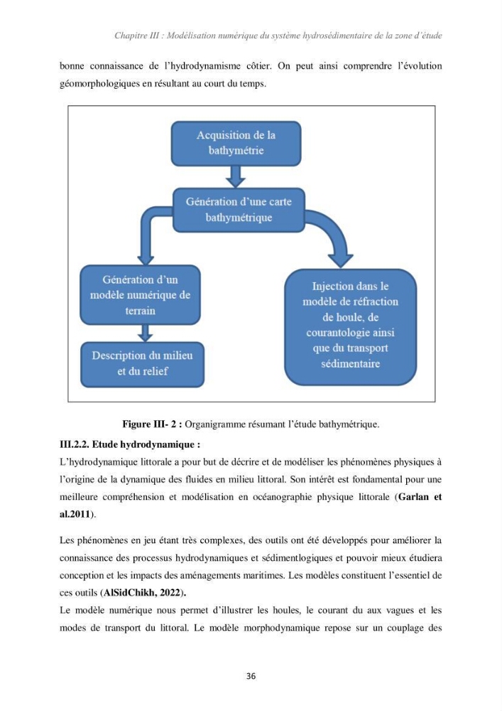 Etude d\'impact des infrastructures portuaires sur le processus hydro-sédimentaire: cas du port de pêche de Sidna Youchaa.W.de Tlemcen