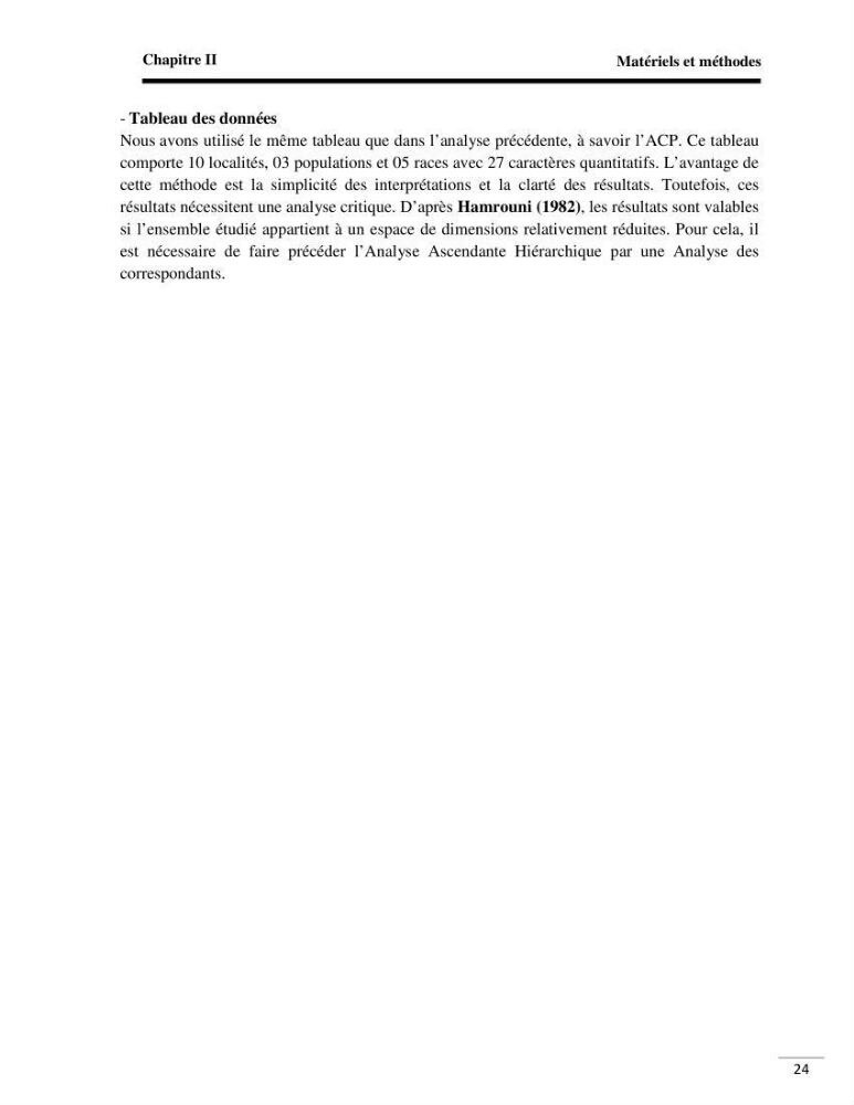 Analyse de données environnementales dans la région d\'El Kala (qualité des eaux)