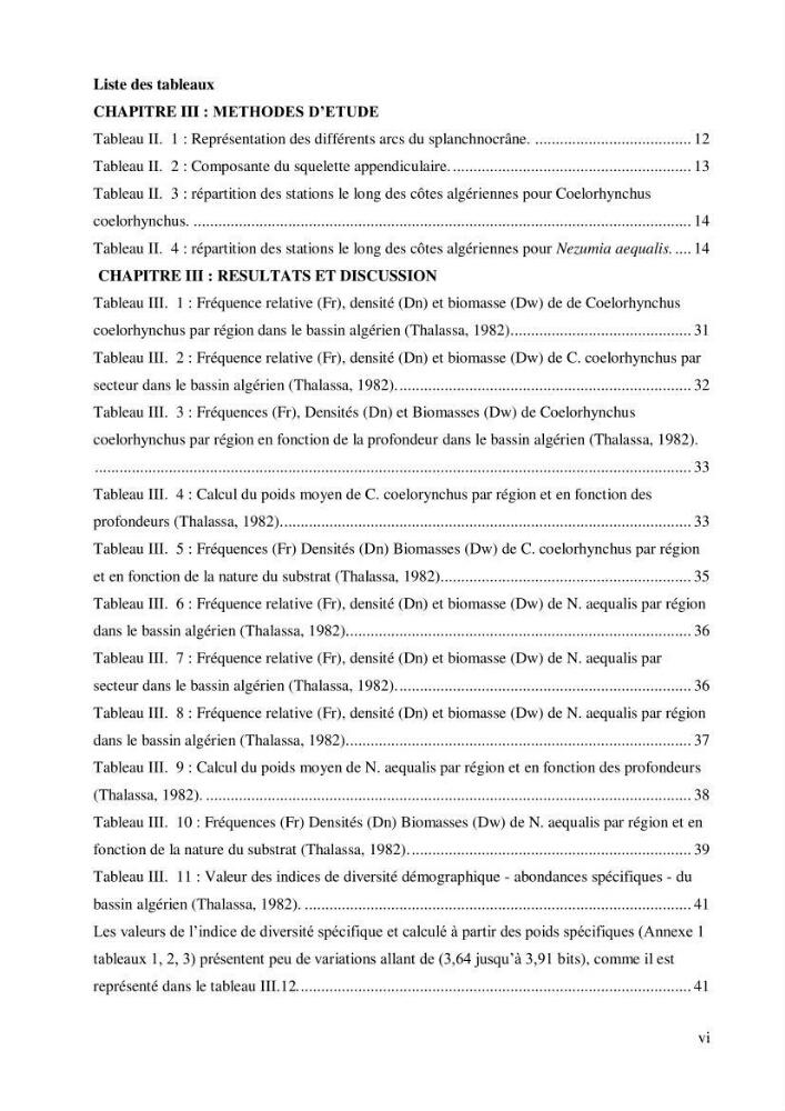 Contribution à l’étude de la famille des Macrouridae (Actinopterygii Gadiformes) dans le bassin algérien: systématique et écologie.