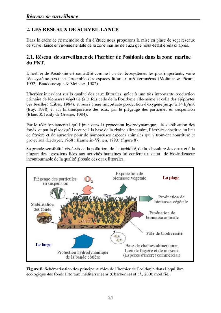 Mise en place de réseaux de surveillance environnementaux de la zone marine côtière de Taza ( wilaya de Jijel)