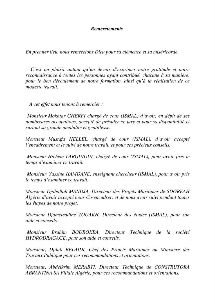 Etude de prospection d\'exploration et d\'exploitation des gisements de sable en mer: cas du site de Corso, wilaya de Boumerdes