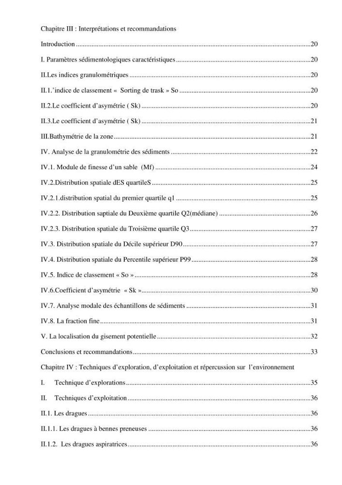 Etude de prospection d\'exploration et d\'exploitation des gisements de sable en mer: cas du site de Corso, wilaya de Boumerdes
