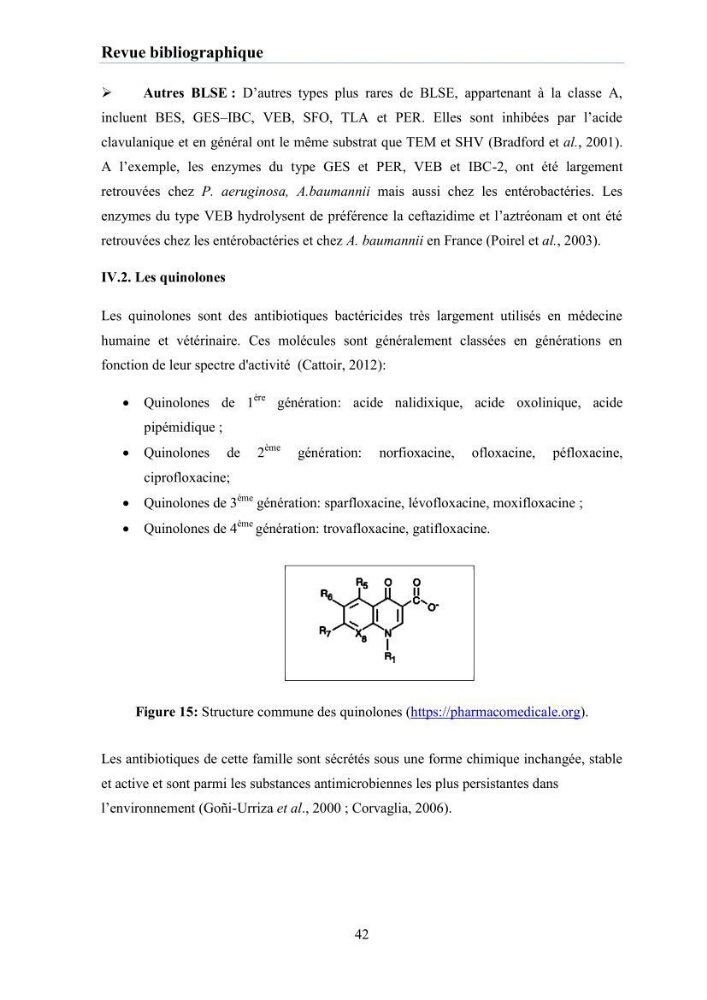 Evaluation et caractérisation de la résistance aux antibiotiques chez des bactéries à Gram négatif isolées à partir de milieux et d’animaux aquatiques