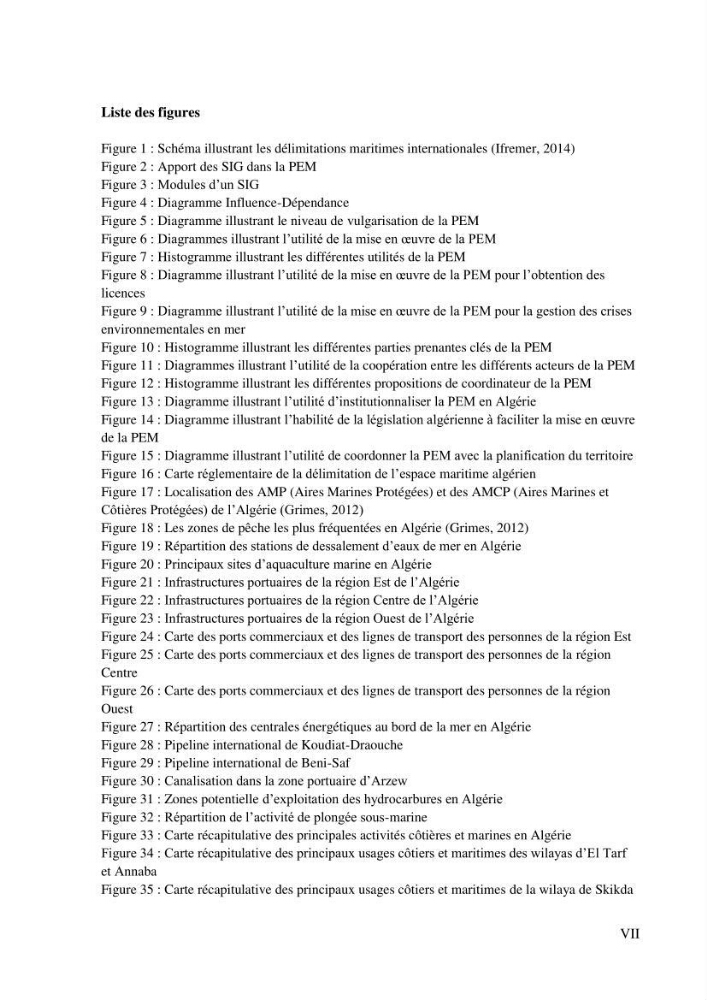 Etat des lieux de la planification de l\'espace maritime en Algerie