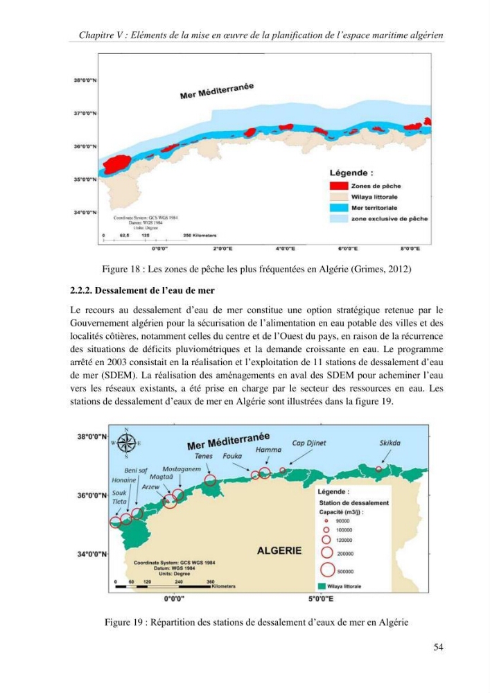 Etat des lieux de la planification de l\'espace maritime en Algerie