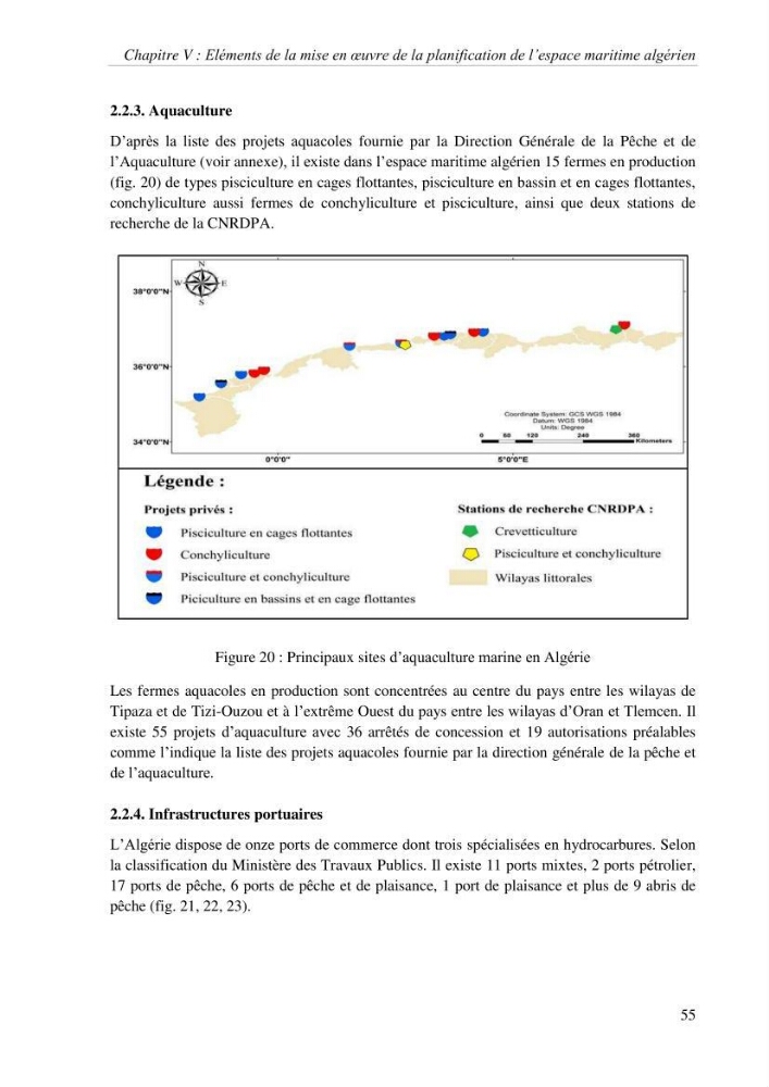 Etat des lieux de la planification de l\'espace maritime en Algerie