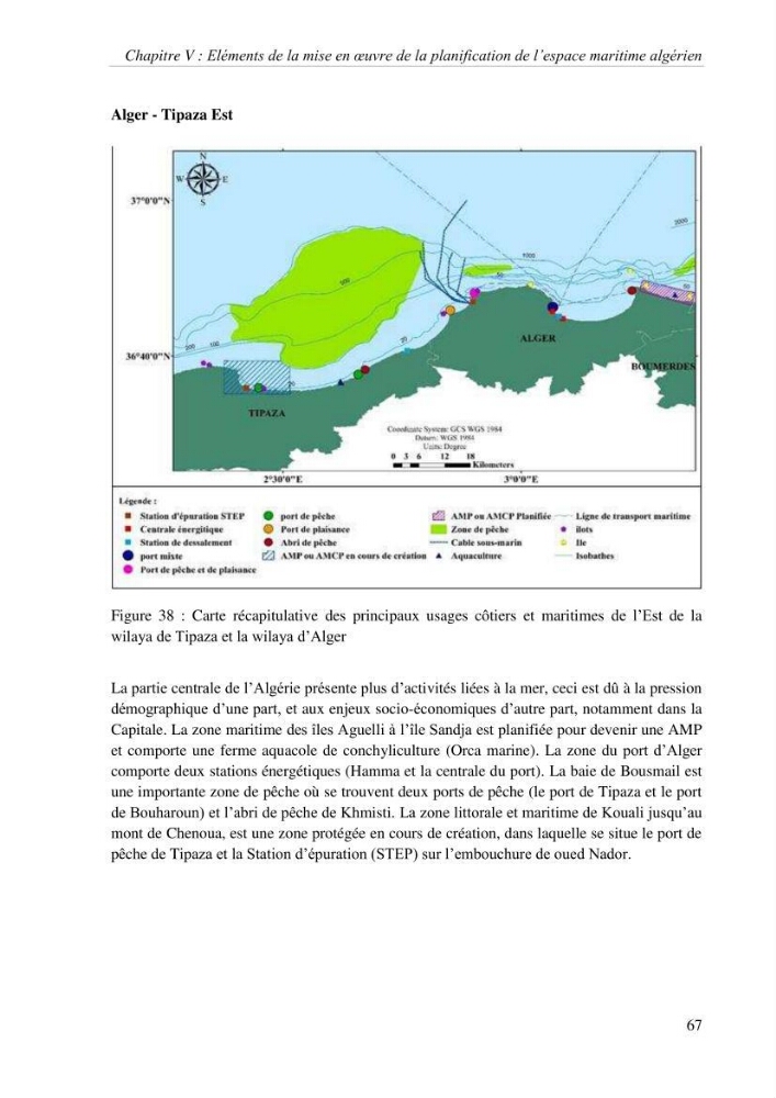 Etat des lieux de la planification de l\'espace maritime en Algerie